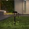 Merrick Lane All-Weather Tulip Design LED Solar Lights, Outdoor Solar Powered Lights for Pathway, Garden, & Yard - Set of 8